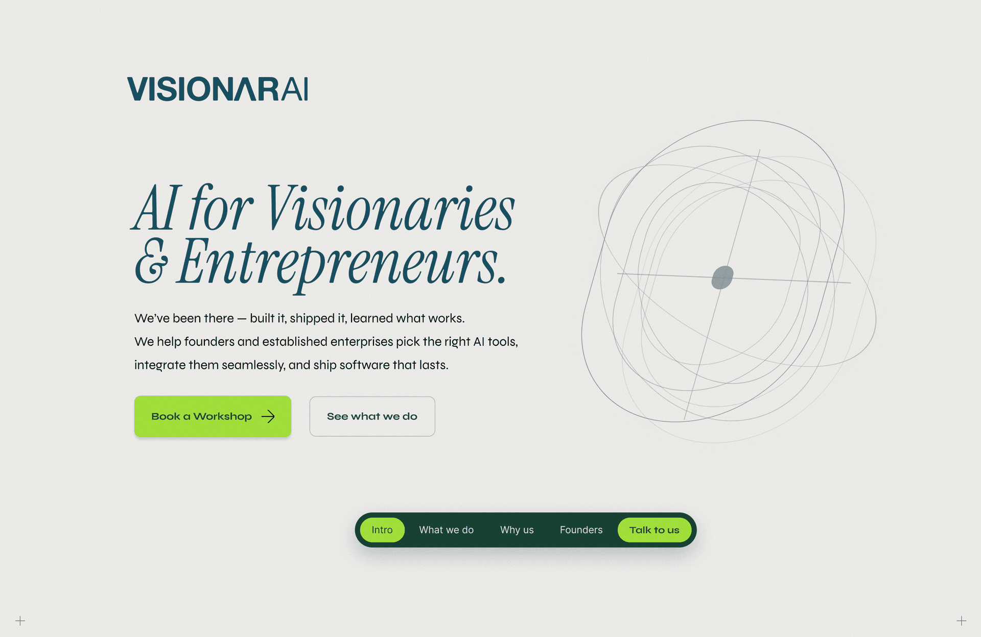 Visionar.ai brand and web UI overview